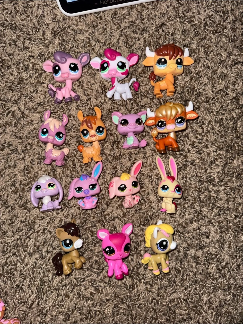 Littlest Pet Shop Mini Figures - Pink, Purple, Orange & Brown Variety Pack